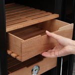 LinkMejor Cigar Tray Drawer Spanish Cedar Wood For 48L Cigar Cooler Humidor