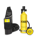 LinkMejor X4000Pro 1L Scuba Diving Tank Snorkel Equipment Leisure Outdoor Swimming Spare Oxygen Portable Capacity Use 10-20 Minute with Adapter Diving Goggles Strap Bag