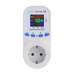 LYS-1-VAE Metering Protector Socket EU Plug with Large LED Display Current Voltage Energy Monitor Over Under Voltage Protection