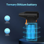 High-Speed Brushless Fan 110,000 RPM Rechargeable 2600mAh Battery Compact and Lightweight Portable Outdoor Dust Cleaning Hair Drying Tool