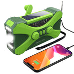 10000mAh Emergency Flashlight Torch Power Bank Solar Radio with Flashlight Aste Solar Hand Crank USB AM FM NOAA Weather Radios Home Outdoor Emergency Equipment