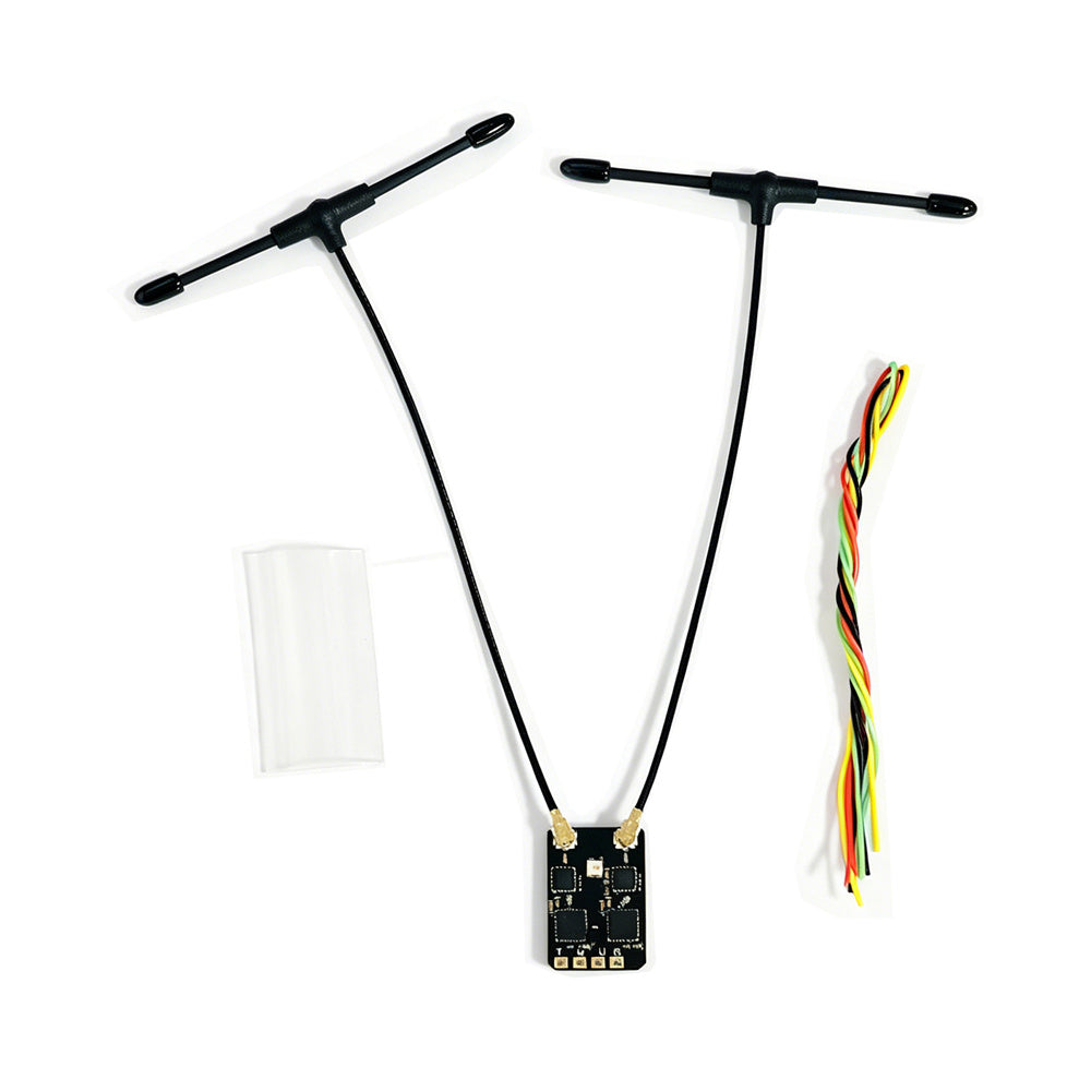 Sequoia RC HSRC ELRS 2.4GHz Diversity Receiver Dual T-Antennas Support CRSF/SBUS Protocol for RC Drones Model Aircraft