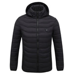 LinkMejor 9 Zones Smart Electric Heated Jacket - 60s Fast Heating, USB Charging, Warm Outdoors Sports Thermal Coat Clothing Cotton Jacket