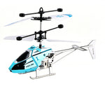 8011 2.4G 2CH Alloy Crash Resistant Anti Collision One-key Takeoff / Landing Cool Lighting Inductive RC Helicopter RTF