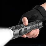 LinkMejor XHP70 1500LM 300m Ultrabright Strong Flashlight Powerful LED Torch Type-C Rechargeable Telescopic Zoom