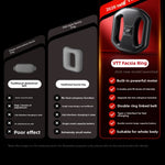LinkMejor U9 Fascia Ring 99-Levels Speed 6 Modes Adjustable Dual-Ring Vibration Red-light Compress with LED Digital Display Type-C Fast Charging for Home Office Use