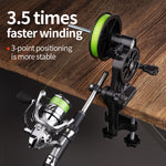 LinkMejor Fishing Reel Speed Ratio Winder Lightweight Labor-saving Antirust Spooler Line Winder Spinning Baitcasting Reel Fishing Tool