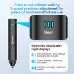 Awgem KE1 Ultrasonic Cutting Knife 40W Power Adjustable 3 Gear Professional Precise Cutting Tool Compact Plastic Shell Type C Input High Performance Blade