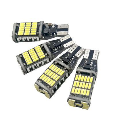 4-Pack Super Bright  T15 4014 45-SMD LED Car Reverse Lights Constant Current Decoding  Turning Tail Fog Lamps Automatic Bulb White