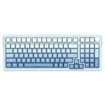 LinkMejor KS99 Tri-Mode Mechanical Keyboard with Multimedia Knob 98 Keys Gasket Structure RGB Backlit Hot Swappable 6000mAh Battery Wireless bluetooth Custom Gaming Keyboard