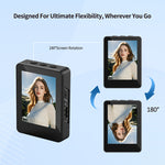 D11 Screen Mirroring Selfie Stick with Tripod 180° Rotation 4 Brightness Levels Portable Vlog Stand for iOS Android