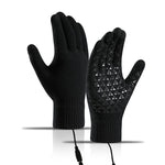 LinkMejor Winter Electric Heated Gloves USB Rechargeable Electric Heated Gloves Warm Gloves for Men Women Motorcycle Snowboard Cycling Unisex Hand Warmer Driving
