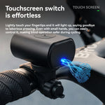 LinkMejor Overhang Cycling Headlight with Remote Control,  1000LM Brightness, Type-C Charging, Smart Touchscreen Switch, Safety for Night Cycling