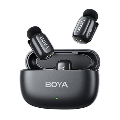 LinkMejor Mini Wireless Lavalier Lapel Microphone AI Intelligent Noise Cancelling Mic for iPhone Android Type-C Phone Live Broadcast Audio Video Recording Vlog