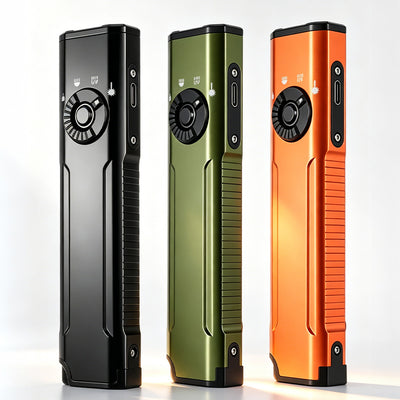 LinkMejor T40 EDC Flashlight 10W 900LM UV Light Green Flashlight Magnetic Base Type C Charging LED Torch