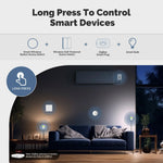 LinkMejor ZigBee3.0 Smart Wireless Button Scene Switch Tuya Battery Powered Mobile Setting Multi-scene Linkage Wireless Remote Controller