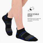 6 Pairs Men's Cotton Sports Ankle Socks Anti Odor Sweat Absorbent Breathable Outdoor Cycling Travel Athletic Short Socks Comfortable