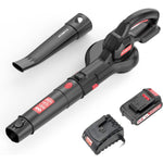[USA Direct] Ecomax 18V Electric Leaf Blower Cordless with 2 Battery & Charger, Lightweight Blower Battery Powered for Lawn Care & Snow Blowing & Yard Cleaning