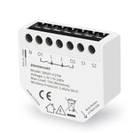 Zemismart SRS01-P2TW Tuya WiFi Relay Switch 2 Gang 10A per Channel Energy Monitoring Works with Alexa Smart Life App Remote Control Timer Requires Neutral Wire