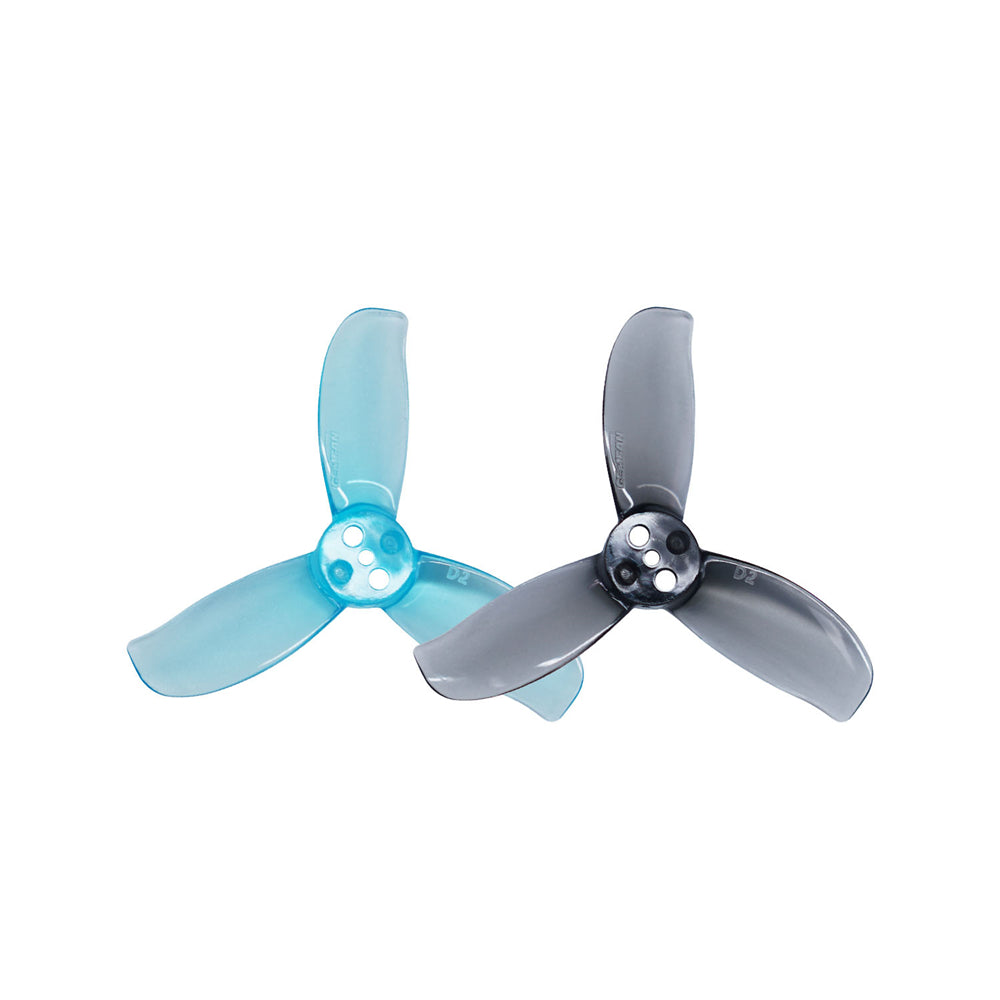 4 Pairs GEMFAN D2 3-blade 2 Inch PC Propeller 1.5mm Hole for DIY RC FPV Racing Drones