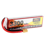 LinkMejor Power 7.4V 3300mAh 100C 2S Lipo Battery XT60 Plug for RC Racing Drone