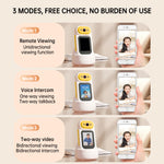 2.8inch Screen Handheld Surveillance Camera Ultra Clear Large Screen Two-Way Video WIFI 4G 360° Rotation Extended Battery Life Home Security