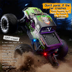 LinkMejor C8830 RTR 1/18 2.4G 4WD RC Car Off-Road Climbing Truck Full Proportional Control LED Light All Terrain Large Foot Dual Motors High Speed Vehicles Models Toys