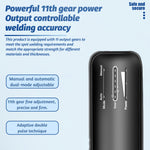 Docreate-756 Small Hand-Held Spot Welder 800A 4.2V LED Display Portable Lightweight ABS Welder Machine