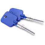 LinkMejor 5pcs Lock Repairing Tools Locksmith Try-Out Keys Set for Cross Lock