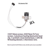 Quick Swap Hotend Heating Assembly Kit for Bambu Lab A1 A1 Mini 3D Printer 24V 48W Ceramic Heater Thermistor Synthetic Stone Hotend Replacement