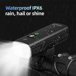 LinkMejor BR 1200 Lumens Bike Headlight 2500mAh IPX6 Waterproof Type-C Charging Front Lights for Outdoor Road Cycling Safety