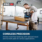 LinkMejor 18V-35 Cordless Wood Nailer 18V 0.6 mm 15-35 mm Pin Length 23 Ga Brushless Motor Depth Adjustment