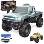 LinkMejor E201 E202 RTR 1/20 2.4G 4WD RC Car Rock Crawler Off-Road Climbing Truck LED Light Full Proportional Control Straight Bridge Aluminum Axles Central Differential Vehicles Models Toys