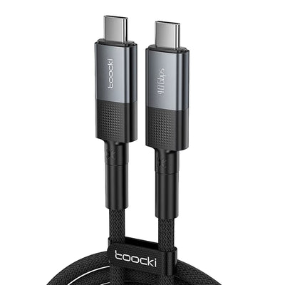 Toocki TQ-X67A PD240W Type-C to Type-C Cable Support 8K@60Hz 40Gbps PD3.1 Fast Charging Data Transmission Tinned Copper Core Line 1M Long for iPhone 17 17Pro Max 16 15 for Xiaomi 17pro for Huawei Mate XTs for OPPO for VIVO