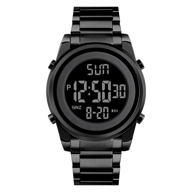 LinkMejor Men's LED Night Light Digital Watch Multifunctional Digital Timing Alarm Wristwatches, Ideal Choice For Gifts Men Watch