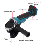 Drillpro Electric Brushless Cordless Angle Grinder M10 125mm Cut for Mak 18V Battery