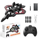 LinkMejor YL87 YL89 2.4G EPP Foam Glider Altitude Hold Headless Mode 360° Roll 4 Motors 4CH LED RC Drone Airplane Quadcopter Stunt Fighter RTF