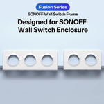 LinkMejor EF2G EF3G Wall Switch Frame Orb-2/3 Gang Adapted for Fusion Series Orb-MW1/Orb-ZBW1L/Orb-RBS/E1GS Designed for Enclosures