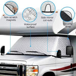 Heat Insulation Shields UV Protection Sun Shade Windscreen Protector RV Window Windshield Cover for Ford C-class E450 1997-2022 RV