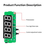 DIY Digital Clock Kit Multifunctional DS1302 USB Nixie Tube Display with Alarm Temperature Memory Brightness