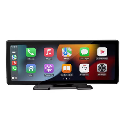 Portable Car MP5 Player Wireless CarPlay Android Auto 10.26 Inch HD IPS Display Bluetooth WiFi Rear View Support Easy Installation USB Connectivity