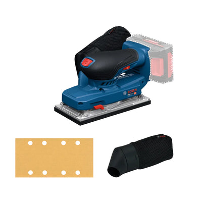 LinkMejor GSS18V-18 for BOSCH Cordless Orbital Sander 18V 10000-20000 OPM Low Vibration Finishing Sander with Dust Bag for Woodworking