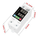 40A 63A Rated Current Automatic Reclosing Protector with Overvoltage Undervoltage Overcurrent Protection Real-Time Dual Digital Display Adjustable Current 230-280V Voltage Protection