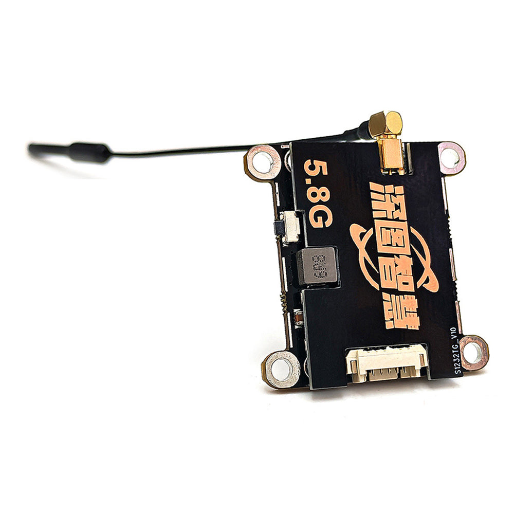 LinkMejor S1232T 5.8GHz FPV Transmitter 48CH VTX 200mW 500mW 1W 2W Power Adjustable FPV Video Transmitter 7-32V Low Latency VTX Module for RC Airplane Fixed-wing FPV Drones