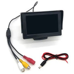 4.3-inch Car LCD Monitor High-Resolution Display Auto-Switching AV Input for Car Screen