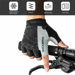 LinkMejor Half Finger Bicycle Gloves PU Leather Breathable Non-slip  Fashion Gloves for MTB Bike Cycling Fun