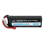 LinkMejor 7.4V 5000mAh 60C 2S Lipo Battery T Plug for RC Car