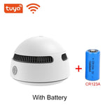 Tuya Smart WiFi Smoke Detector 85dB Alarm Photoelectric Sensor 2.4GHz Wireless Smart Life App Smoke Alarm