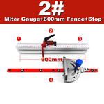 Suitable for Dewalt Miter Gauge System 450mm 0-90 Degree Angle with 600/800mm Aluminum Alloy Fence and Stop Sawing Assembly Ruler for Table Saw Router Table Miter Saw