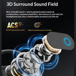 F206 TWS Headset Wireless bluetooth 5.49 Earphone 13mm Large Speaker 3D Stereo Surround Sound Dual Microphones Call Noise Cancelling 60H Playback LED Digital Display Magnetic Adsorption Touch Control Earhooks Sports Headphones